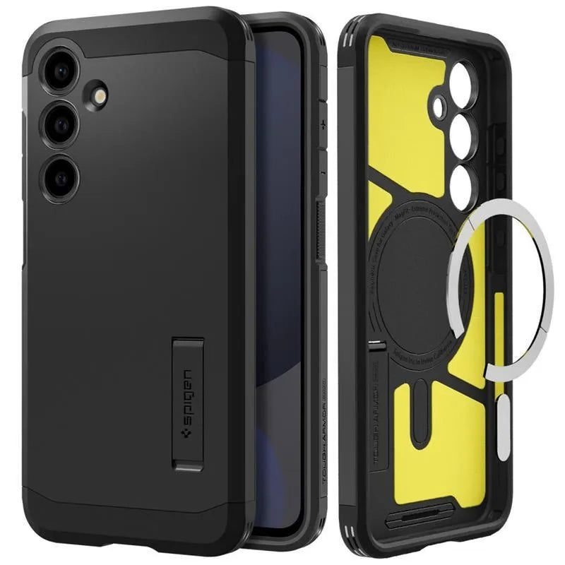Spigen Tough Armor MagSafe – dėklas, skirtas Samsung Galaxy S24 FE (juodas)