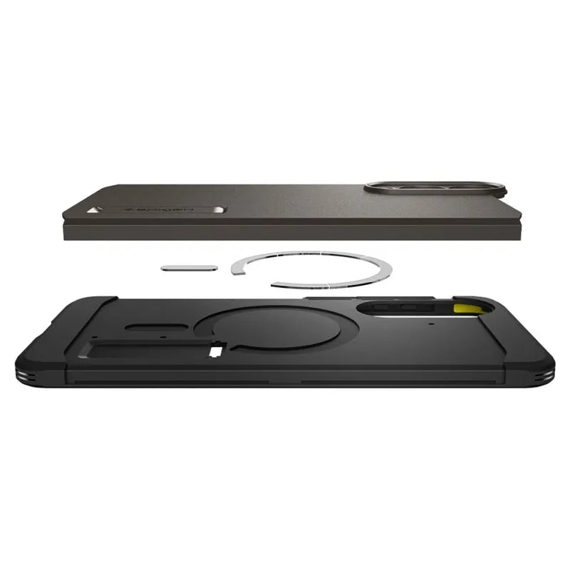 Spigen Tough Armor MagSafe – dėklas skirtas Samsung Galaxy S25 Edge (Gunmetal)