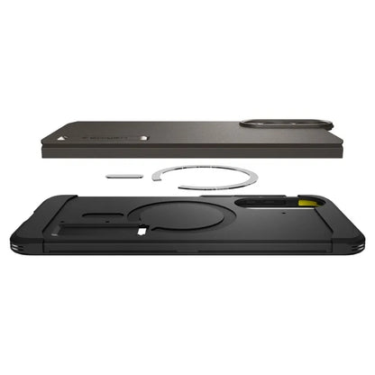 Spigen Tough Armor MagSafe – dėklas skirtas Samsung Galaxy S25 Edge (Gunmetal)