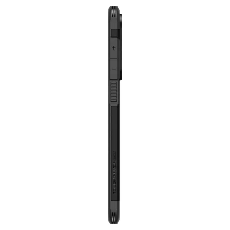 Spigen Tough Armor MagSafe – Dėklas, skirtas Samsung Galaxy S25 Edge (juodas)