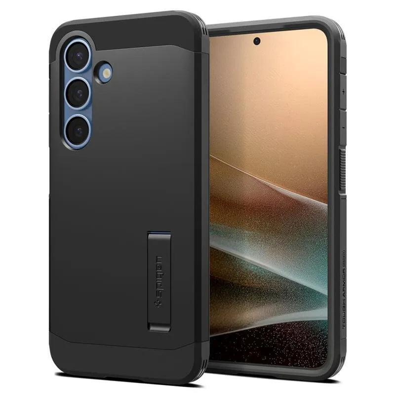 Spigen Tough Armor MagSafe – dėklas, skirtas „Samsung Galaxy S25“ (juodas)