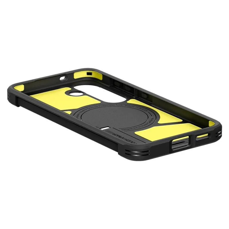 Spigen Tough Armor MagSafe – dėklas, skirtas „Samsung Galaxy S25“ (juodas)