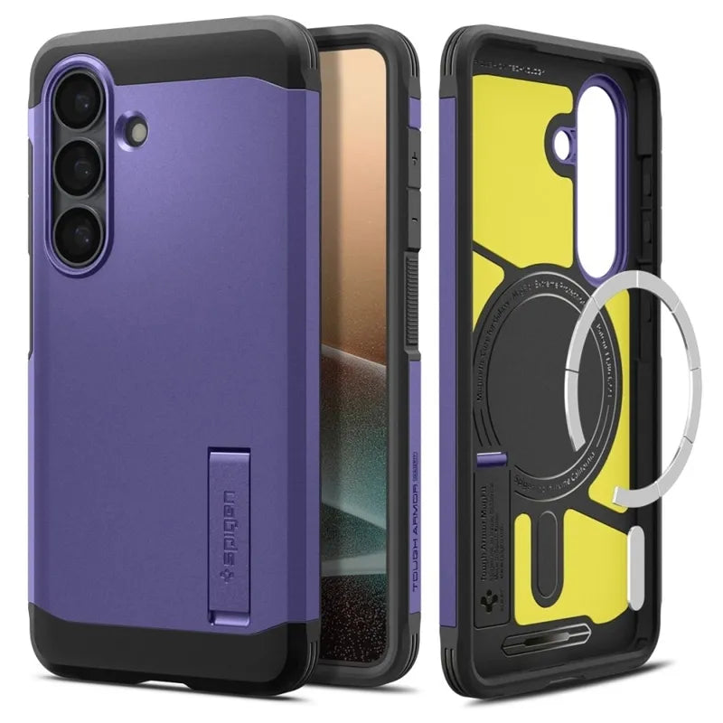 Spigen Tough Armor MagSafe – dėklas, skirtas Samsung Galaxy S26+ (pelkinė violetinė)