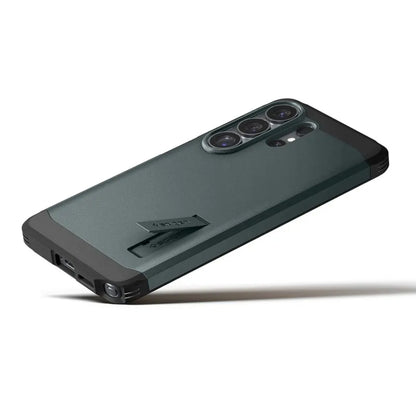 Spigen Tough Armor MagSafe – dėklas, skirtas Samsung Galaxy S26 Ultra (Abyss Green)