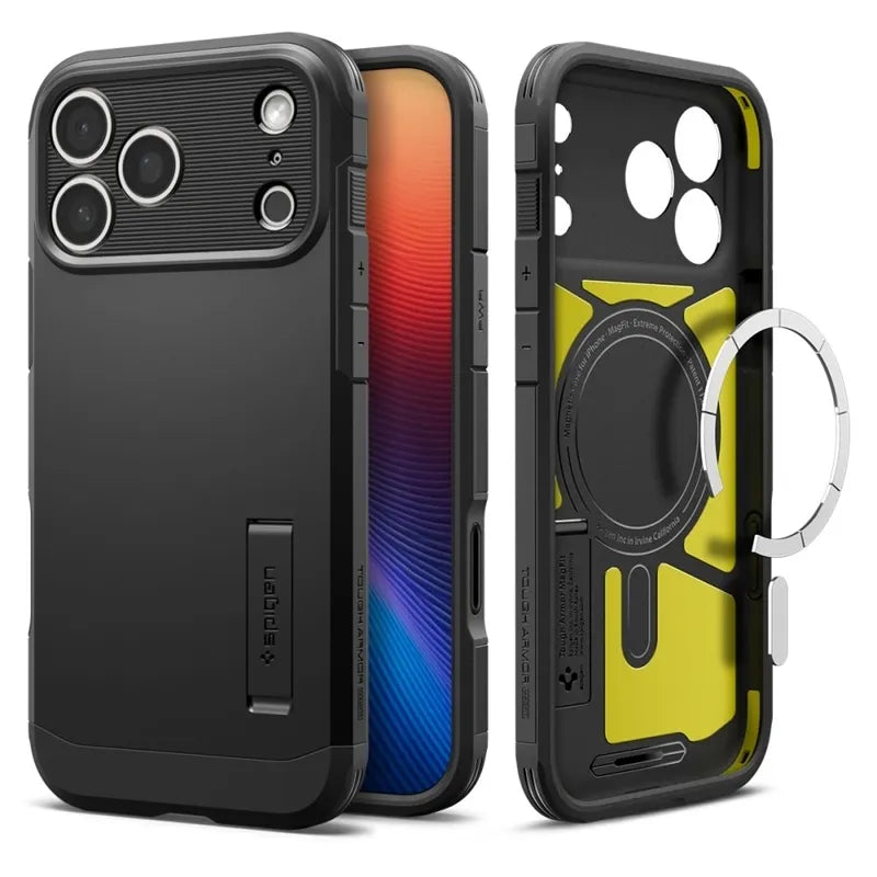 Spigen Tough Armor T Mag MagSafe - Dėklas, skirtas iPhone 17 Pro Max (Juodas)