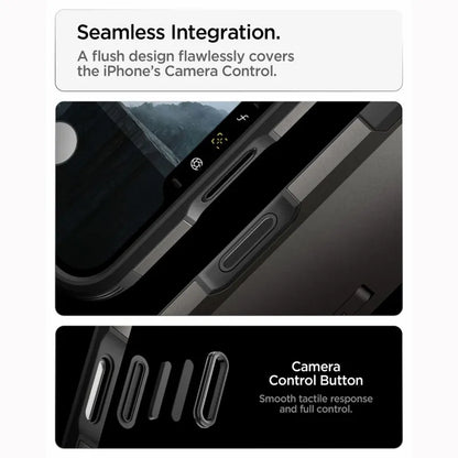 Spigen Tough Armor T Mag MagSafe – dėklas, skirtas iPhone 18 Pro / 17 Pro (Gunmetal)