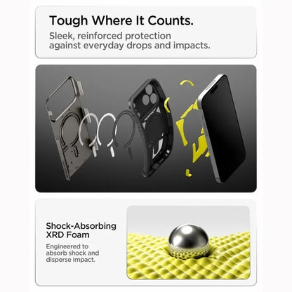 Spigen Tough Armor T Mag MagSafe – dėklas, skirtas iPhone 18 Pro Max / 17 Pro Max (Gunmetal)