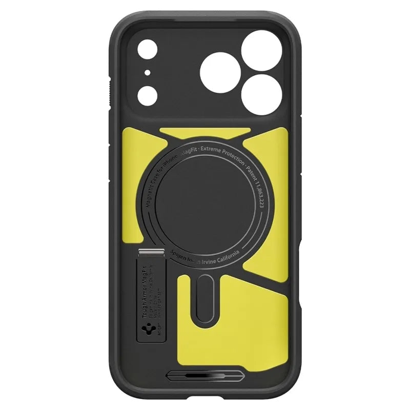 Spigen Tough Armor T Mag MagSafe – dėklas, skirtas iPhone 18 Pro Max / 17 Pro Max (Gunmetal)