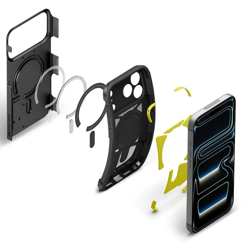 Spigen Tough Armor T Mag MagSafe – dėklas, skirtas iPhone 18 Pro Max / 17 Pro Max (juodas)