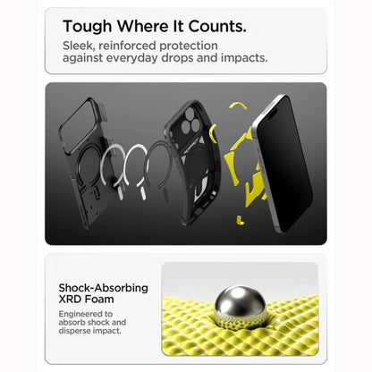 Spigen Tough Armor T Mag MagSafe – dėklas, skirtas iPhone 18 Pro Max / 17 Pro Max (juodas)