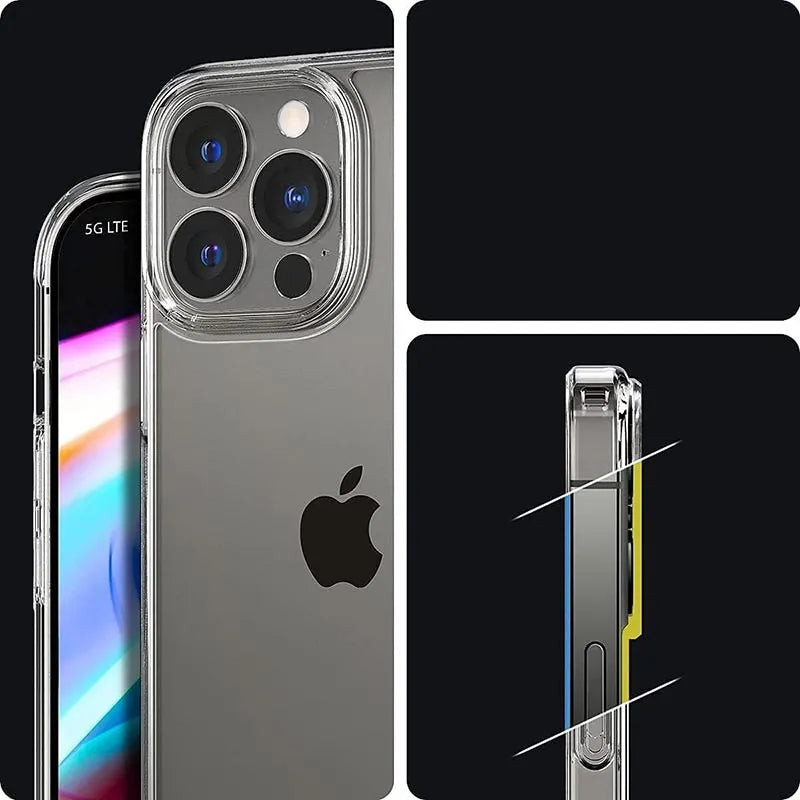 Spigen Ultra Hybrid – dėklas iPhone 13 Pro (skaidrus)