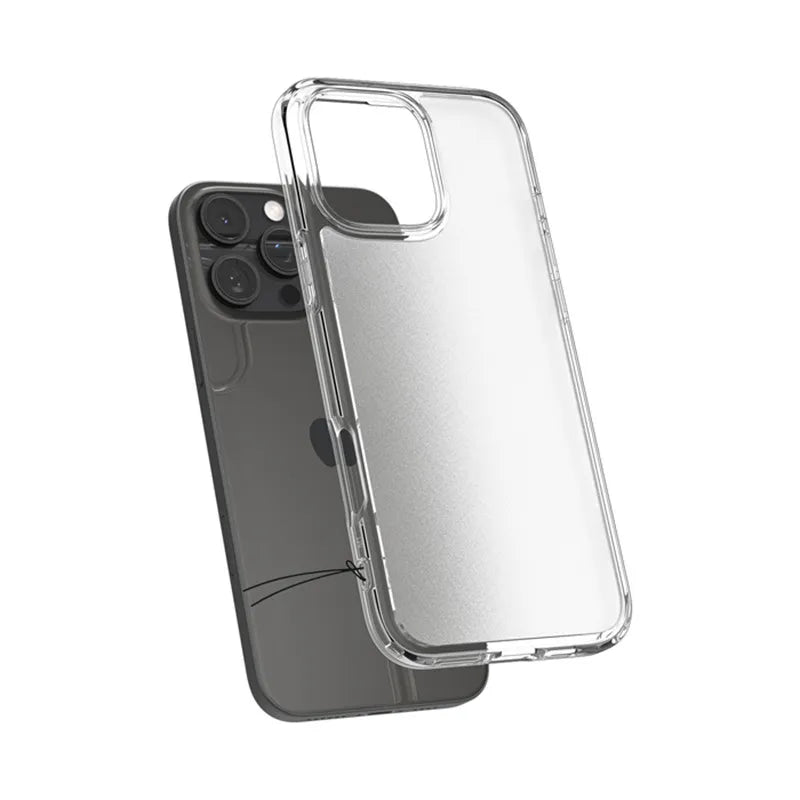 Spigen Ultra Hybrid – dėklas iPhone 16 Pro Max (šaltai skaidrus)