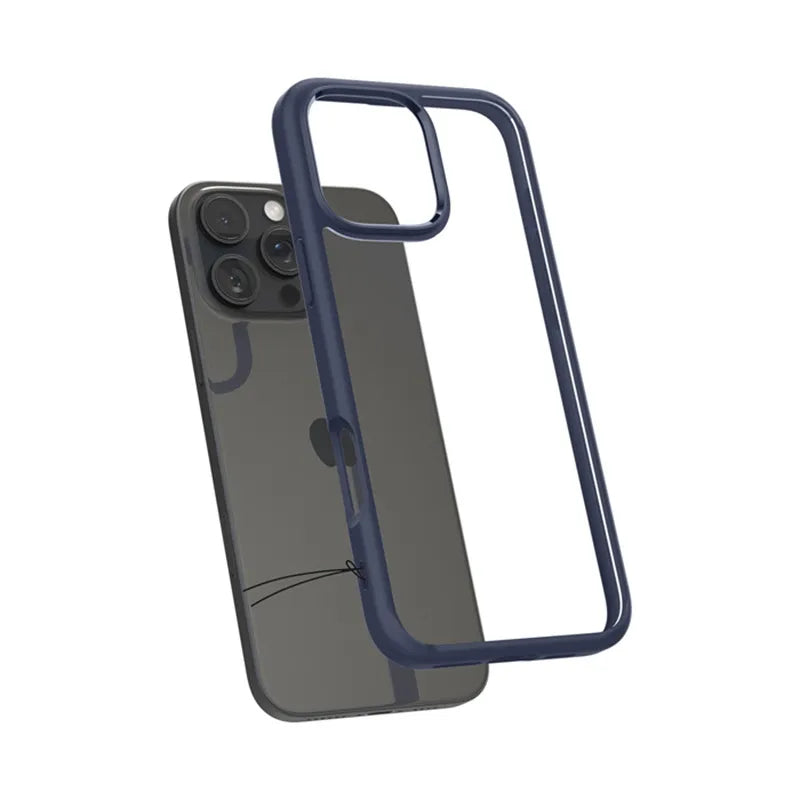 Spigen Ultra Hybrid – dėklas „iPhone 16 Pro Max“ (tamsiai mėlynas)