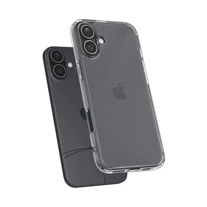 Spigen Ultra Hybrid – dėklas iPhone 16 (šviesiai skaidrus)