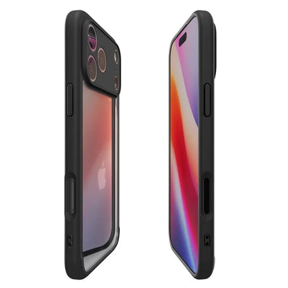 Spigen Ultra Hybrid dėklas iPhone 17 Pro (Matinis juodas)