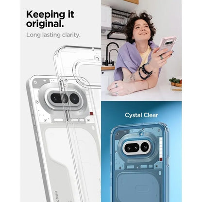 Spigen Ultra Hybrid – dėklas Nothing Phone 4a (skaidrus)