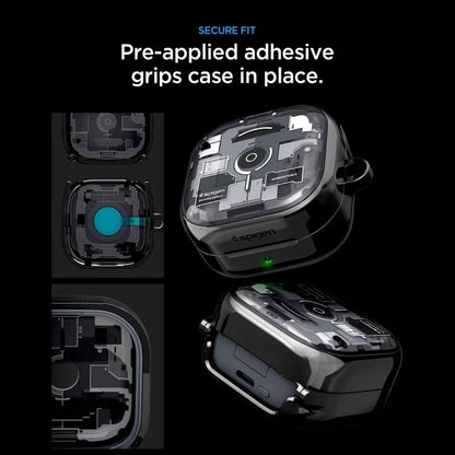 Spigen Ultra Hybrid - dėklas Samsung Galaxy Buds 4 / 4 Pro (Zero One Black)