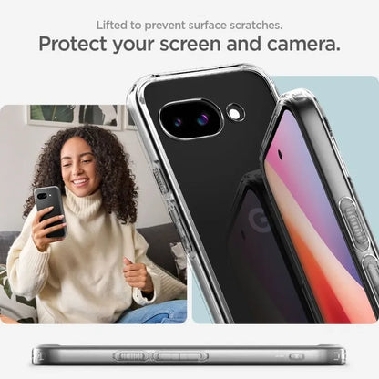 Spigen Ultra Hybrid – dėklas skirtas Google Pixel 9a (Skaidrus)