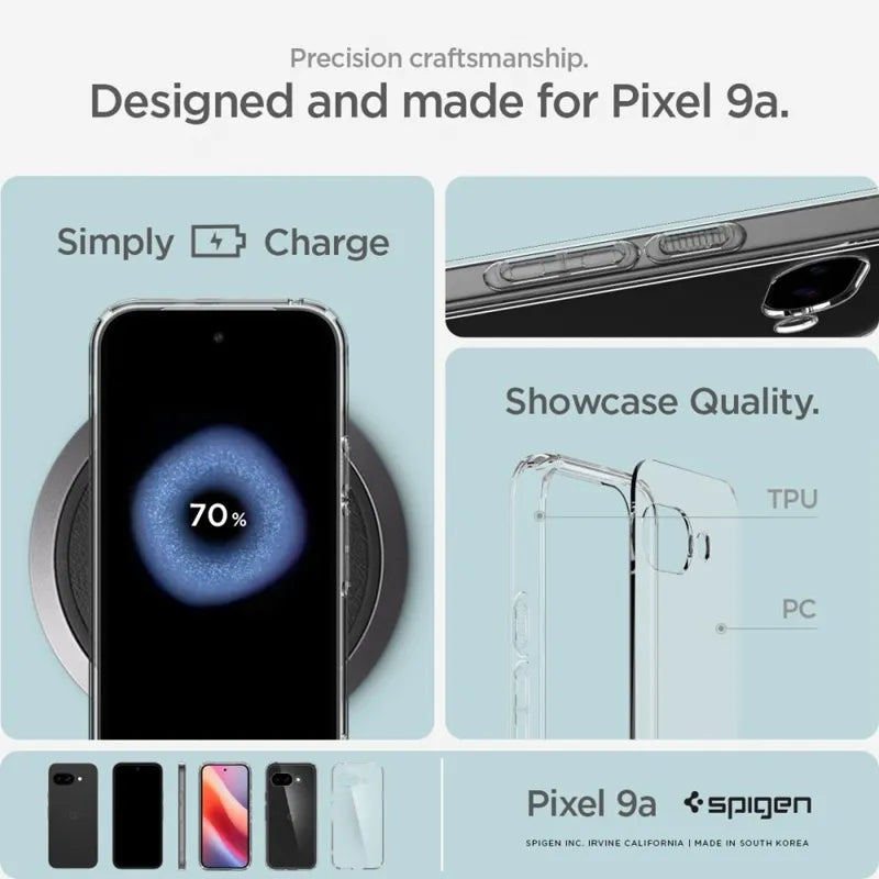 Spigen Ultra Hybrid – dėklas skirtas Google Pixel 9a (Skaidrus)