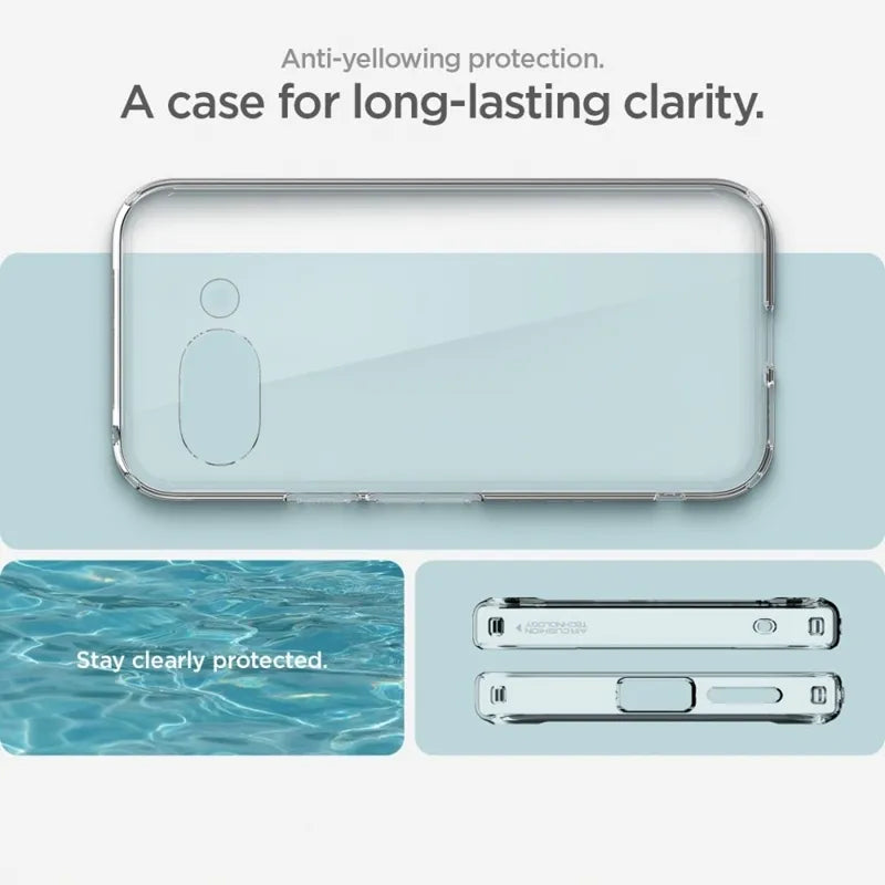Spigen Ultra Hybrid – dėklas skirtas Google Pixel 9a (Skaidrus)
