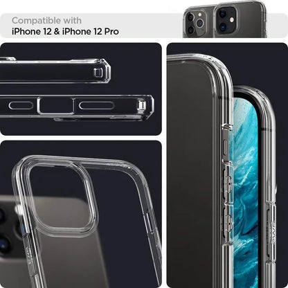 Spigen Ultra Hybrid - Dėklas, skirtas iPhone 12 / iPhone 12 Pro (skaidrus)