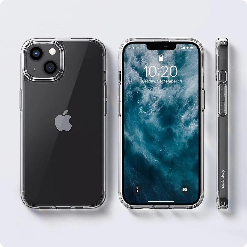 Spigen Ultra Hybrid – dėklas, skirtas iPhone 13 Mini (skaidrus)