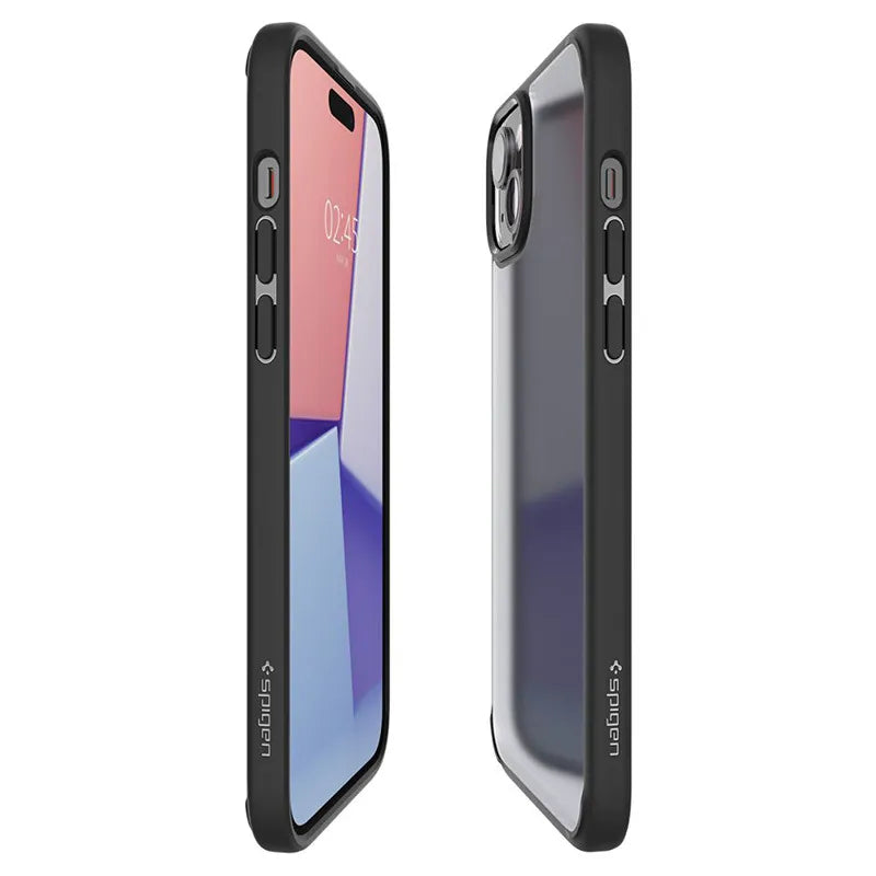 Spigen Ultra Hybrid - dėklas, skirtas iPhone 15 (Frost Black)