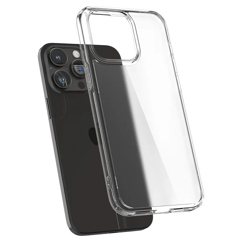 Spigen Ultra Hybrid dėklas, skirtas iPhone 15 Pro (Matinis skaidrus)
