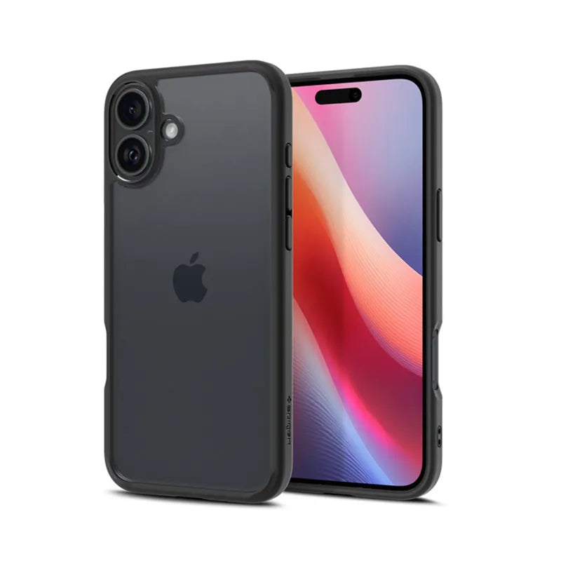 Spigen Ultra Hybrid – dėklas, skirtas „iPhone 16“ (matinė juoda)