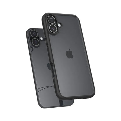 Spigen Ultra Hybrid – dėklas, skirtas „iPhone 16“ (matinė juoda)