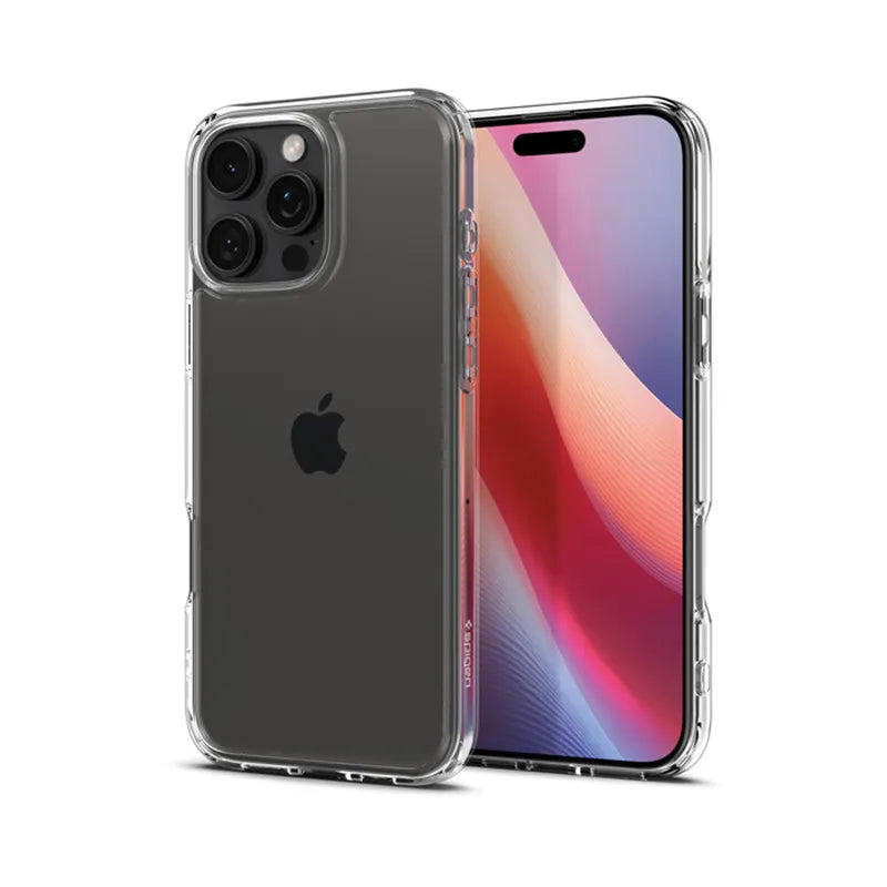 Spigen Ultra Hybrid – dėklas, skirtas „iPhone 16 Pro“ (skaidrus)
