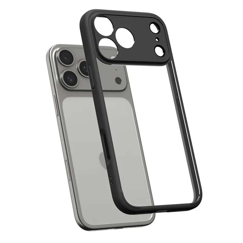 Spigen Ultra Hybrid - Dėklas, skirtas iPhone 17 Pro Max (Matinė juoda)