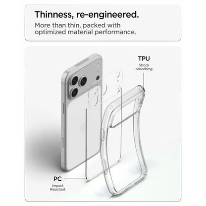 „Spigen Ultra Hybrid“ – dėklas, skirtas „iPhone 18 Pro Max“ / „17 Pro Max“ (skaidrus)