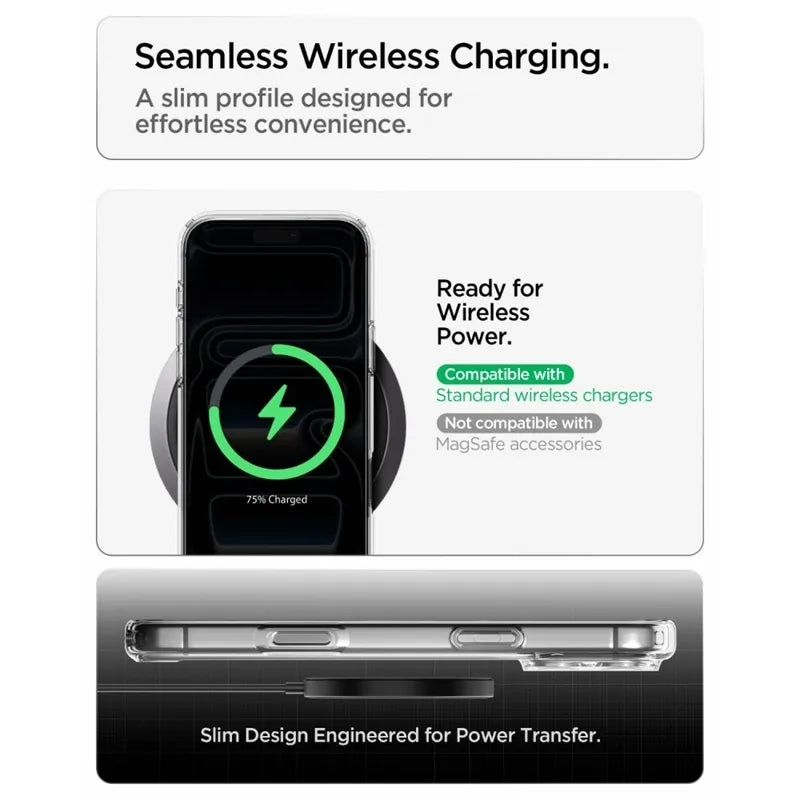„Spigen Ultra Hybrid“ – dėklas, skirtas „iPhone 18 Pro Max“ / „17 Pro Max“ (skaidrus)