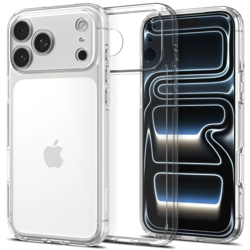 „Spigen Ultra Hybrid“ – dėklas, skirtas „iPhone 18 Pro Max“ / „17 Pro Max“ (skaidrus)