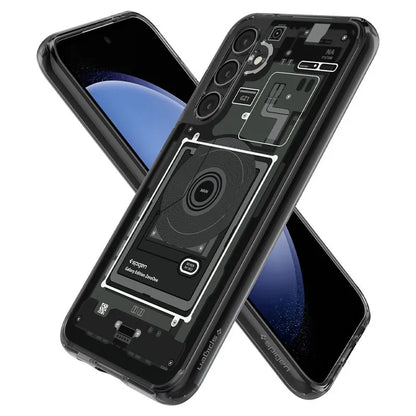 Spigen Ultra Hybrid – dėklas, skirtas Samsung Galaxy S23 FE (Zero One)