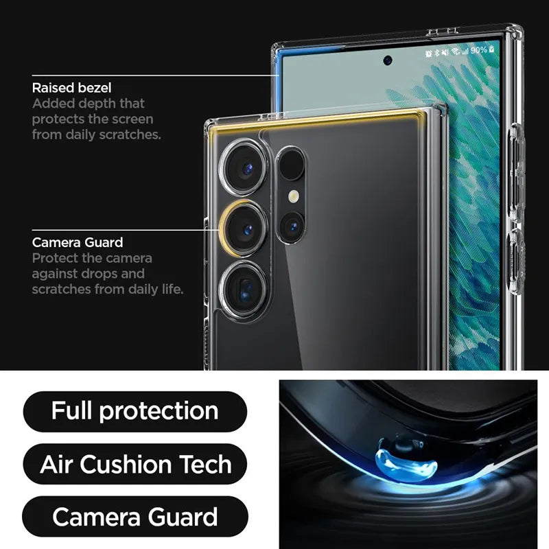 Spigen Ultra Hybrid – Dėklas, skirtas Samsung Galaxy S24 Ultra (skaidrus)