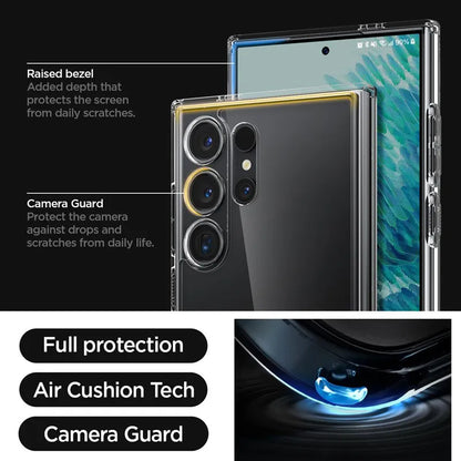 Spigen Ultra Hybrid – Dėklas, skirtas Samsung Galaxy S24 Ultra (skaidrus)