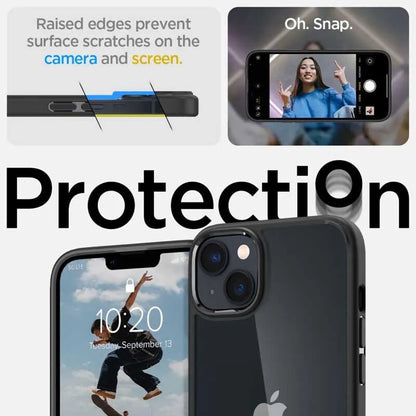 "Spigen Ultra Hybrid" - "iPhone 15 Plus" / "iPhone 14 Plus" dėklas (juodas)