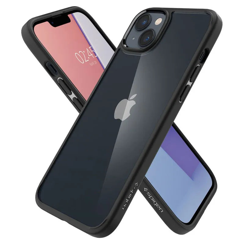 "Spigen Ultra Hybrid" - "iPhone 15 Plus" / "iPhone 14 Plus" dėklas (juodas)