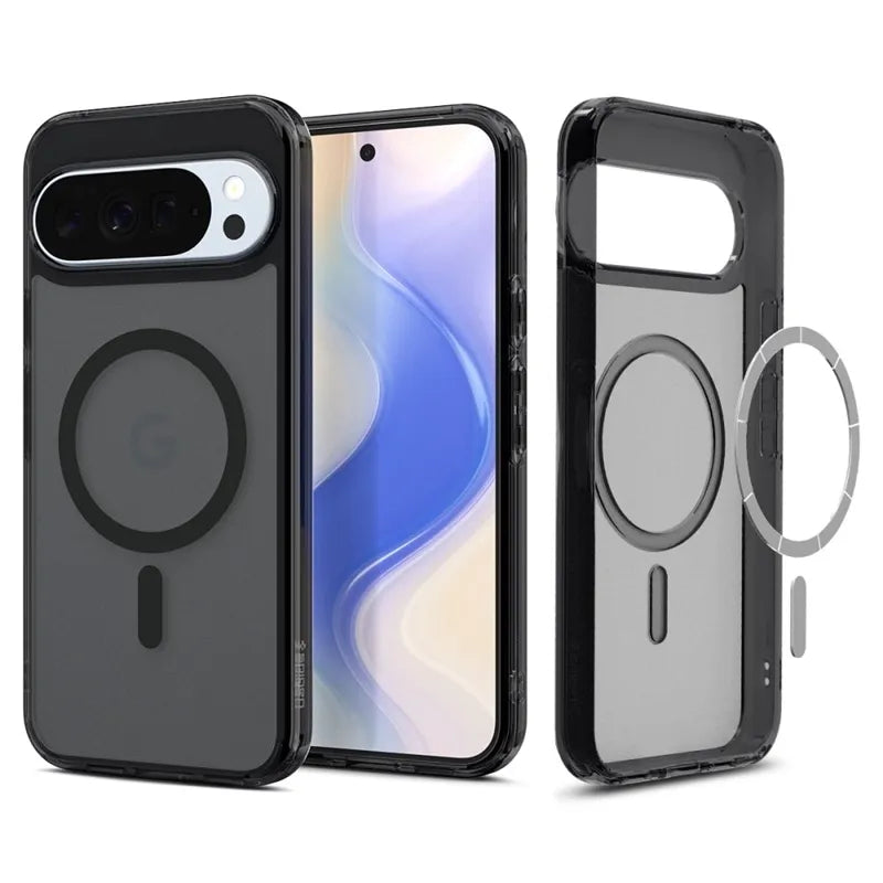 Spigen Ultra Hybrid Mag MagSafe - Apsauginis dėklas Google Pixel 10 Pro XL (Matiniu juoda)