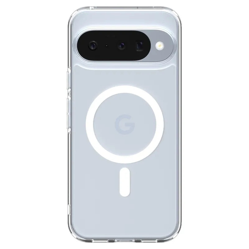 Spigen Ultra Hybrid Mag MagSafe - Dėklas Google Pixel 10 / 10 Pro (Skaidrus/Baltas)