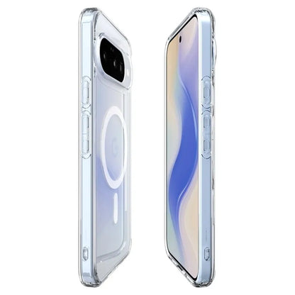 Spigen Ultra Hybrid Mag MagSafe - Dėklas Google Pixel 10 / 10 Pro (Skaidrus/Baltas)