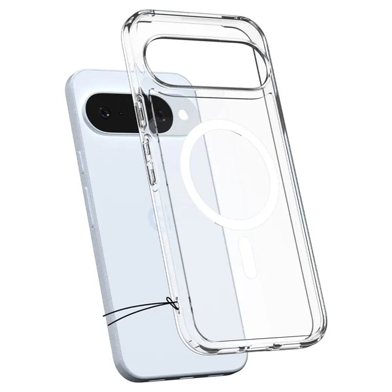 Spigen Ultra Hybrid Mag MagSafe - Dėklas Google Pixel 10 / 10 Pro (Skaidrus/Baltas)