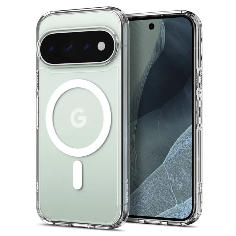 Spigen Ultra Hybrid Mag MagSafe – dėklas Google Pixel 11 Pro (skaidrus / baltas)