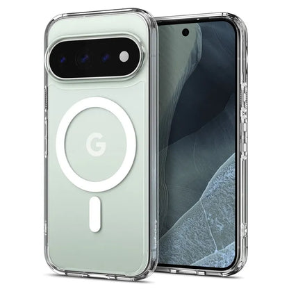 Spigen Ultra Hybrid Mag MagSafe – dėklas Google Pixel 11 Pro (skaidrus / baltas)