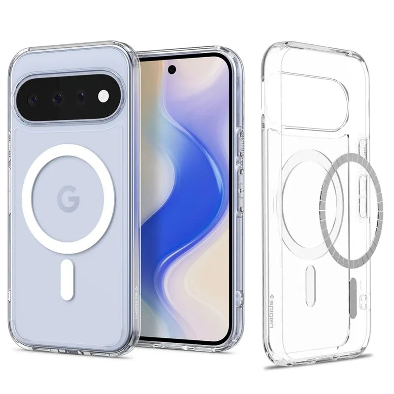 Spigen Ultra Hybrid Mag MagSafe – dėklas Google Pixel 11 (skaidrus/baltas)