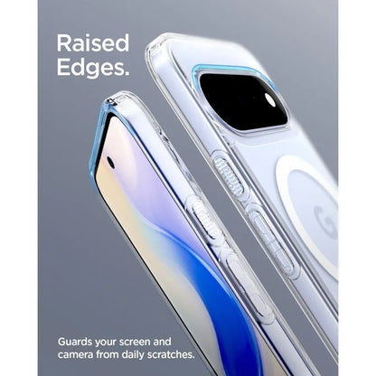 Spigen Ultra Hybrid Mag MagSafe – dėklas Google Pixel 11 (skaidrus/baltas)