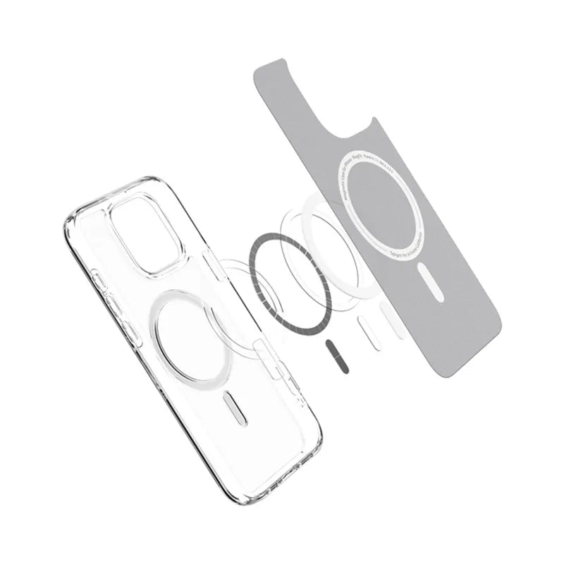 Spigen Ultra Hybrid Mag MagSafe – dėklas iPhone 16 Pro (Frost Clear)