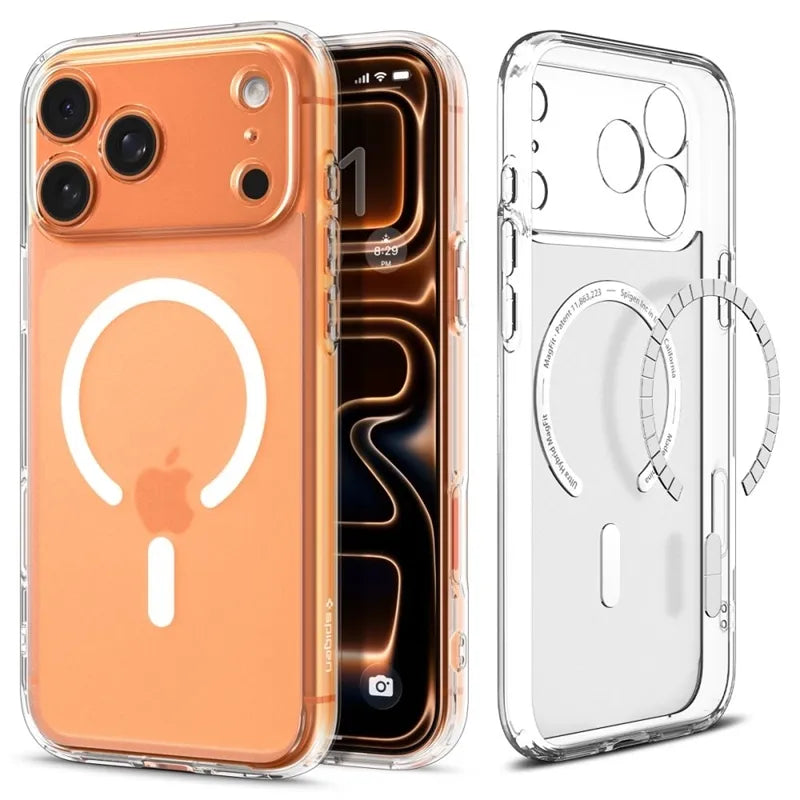 Spigen Ultra Hybrid Mag MagSafe - Dėklas iPhone 17 Pro (Šerkšno balta)
